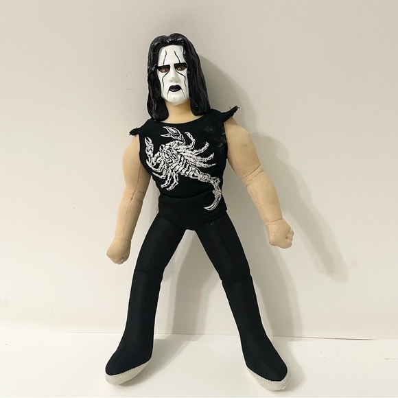 Vintage 1999 WCW Sting 12” Inch Vinyl Plastic Plush Doll WWF WWE NWO - Picture 1 of 16